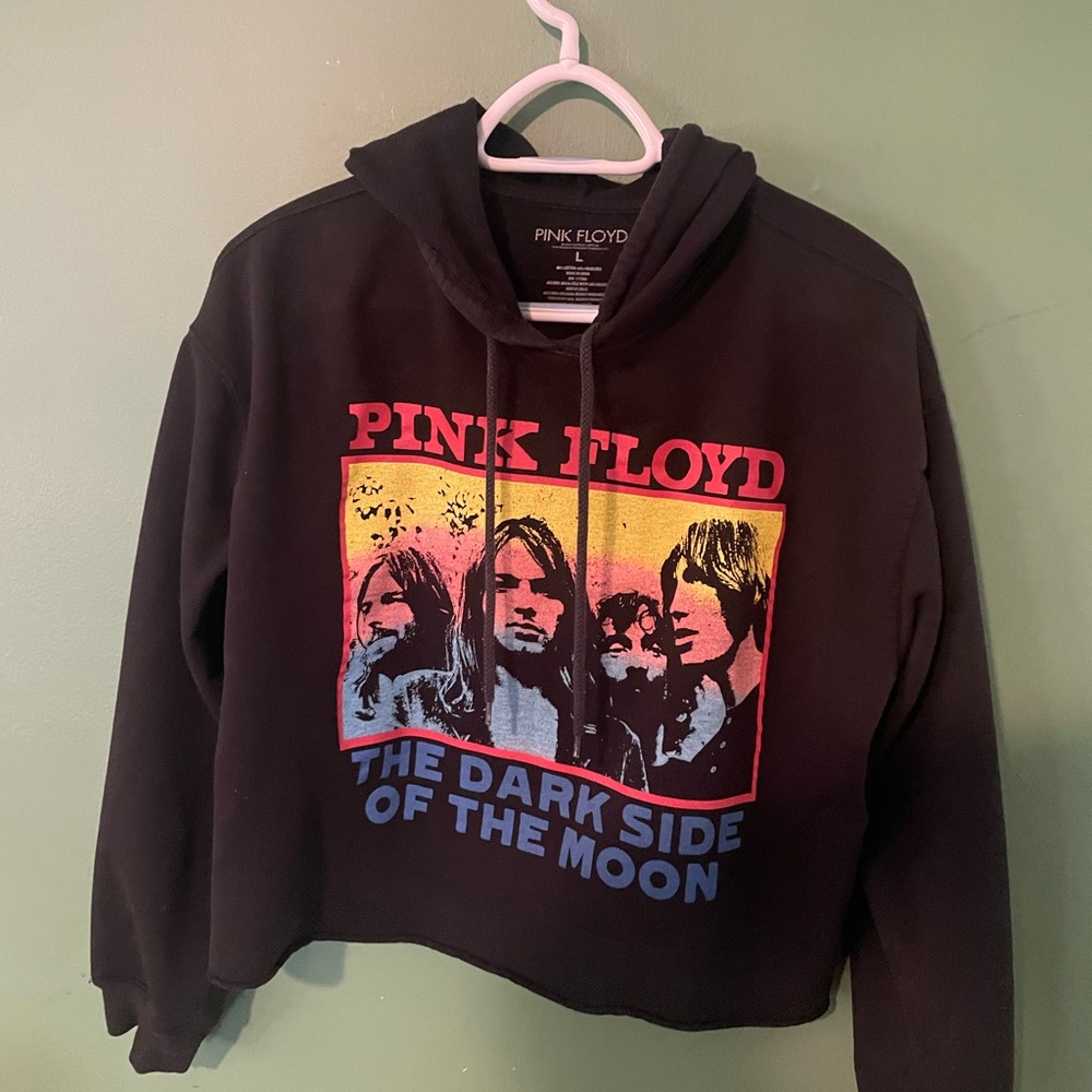 Pink Floyd Crop Hoodie